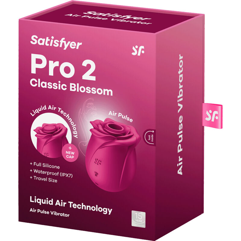 SATISFYER - AIR PULSE VIBRATORE PRO 2 CLASSIC BLOSSOM - SATISFYER AIR PULSE | Lingerie Harness Boutique
