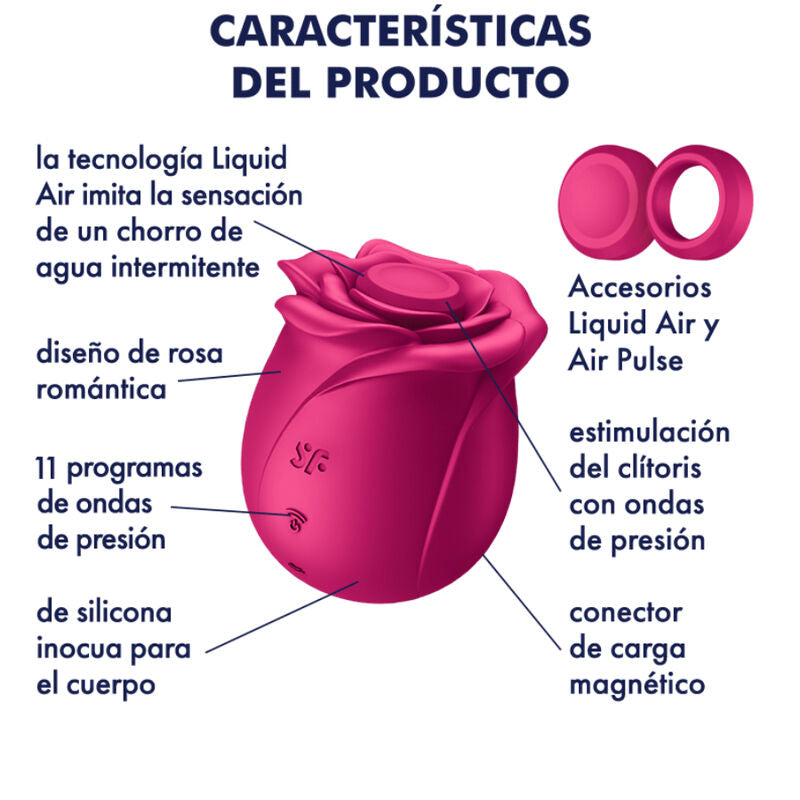 SATISFYER - AIR PULSE VIBRATORE PRO 2 CLASSIC BLOSSOM - SATISFYER AIR PULSE | Lingerie Harness Boutique