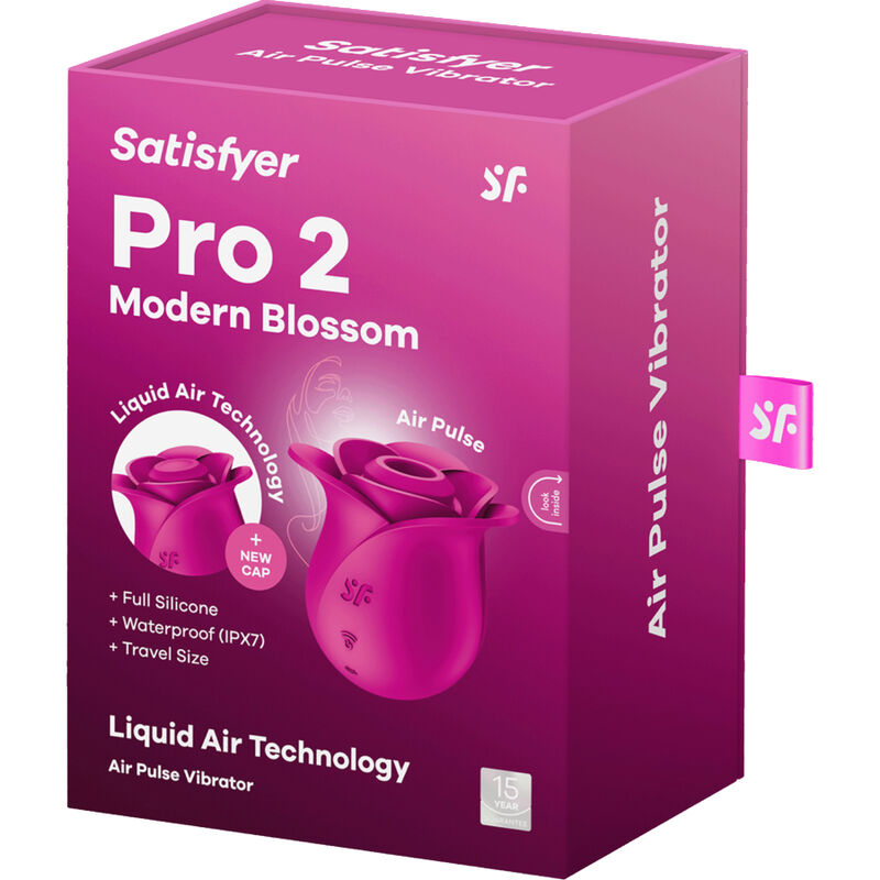 SATISFYER - AIR PULSE VIBRATORE MODERNO PRO 2 BLOSSOM - SATISFYER AIR PULSE | Lingerie Harness Boutique