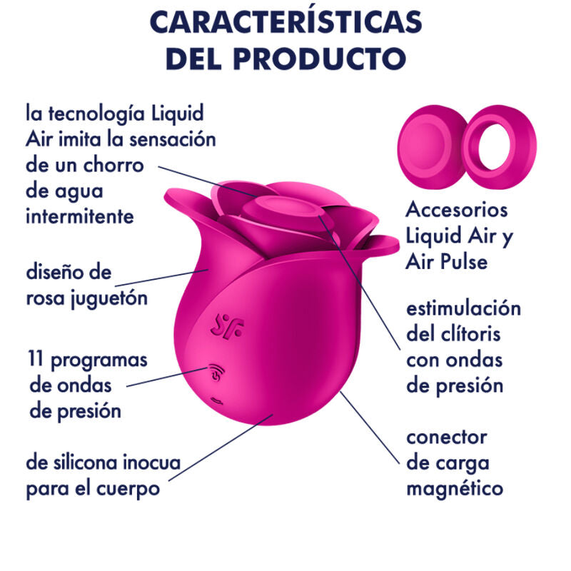 SATISFYER - AIR PULSE VIBRATORE MODERNO PRO 2 BLOSSOM - SATISFYER AIR PULSE | Lingerie Harness Boutique