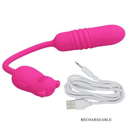 PRETTY LOVE - NOBIKUMA PROIETTORE VIBRANTE IN SILICONE ROSA - PRETTY LOVE FLIRTATION | Lingerie Harness Boutique