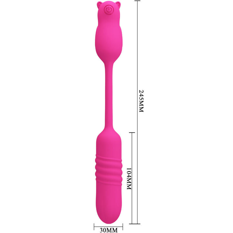 PRETTY LOVE - NOBIKUMA PROIETTORE VIBRANTE IN SILICONE ROSA