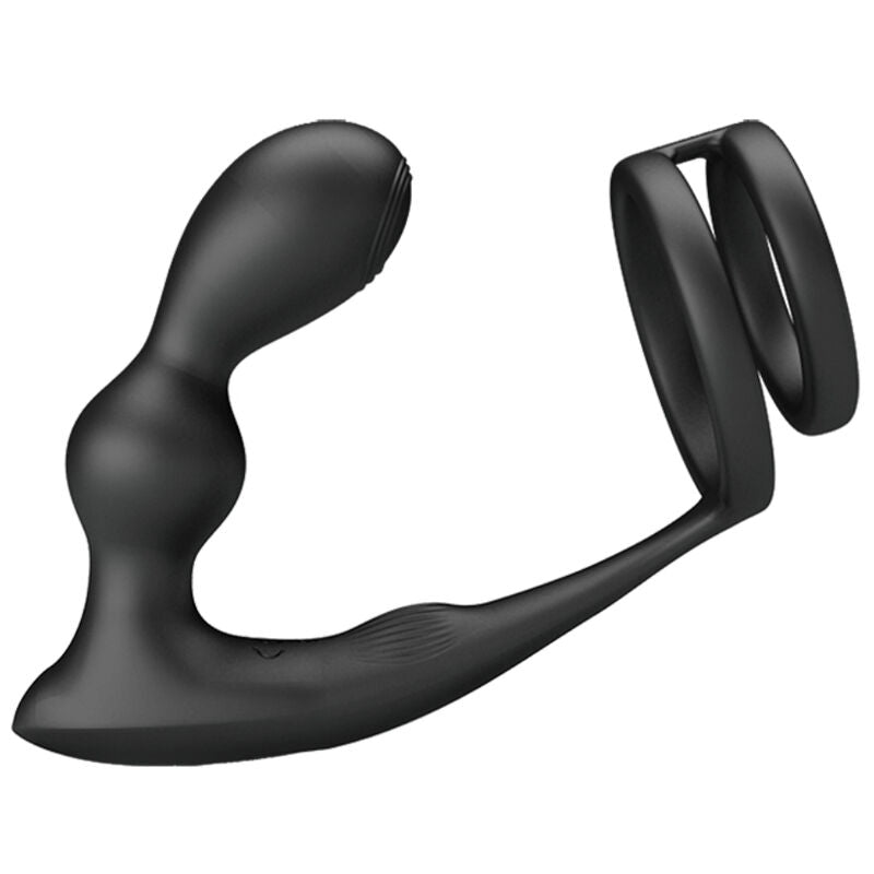 PRETTY LOVE - MARSHALL COCK RING WITH REMOTE CONTROL VIBRATING BUTT PLUG