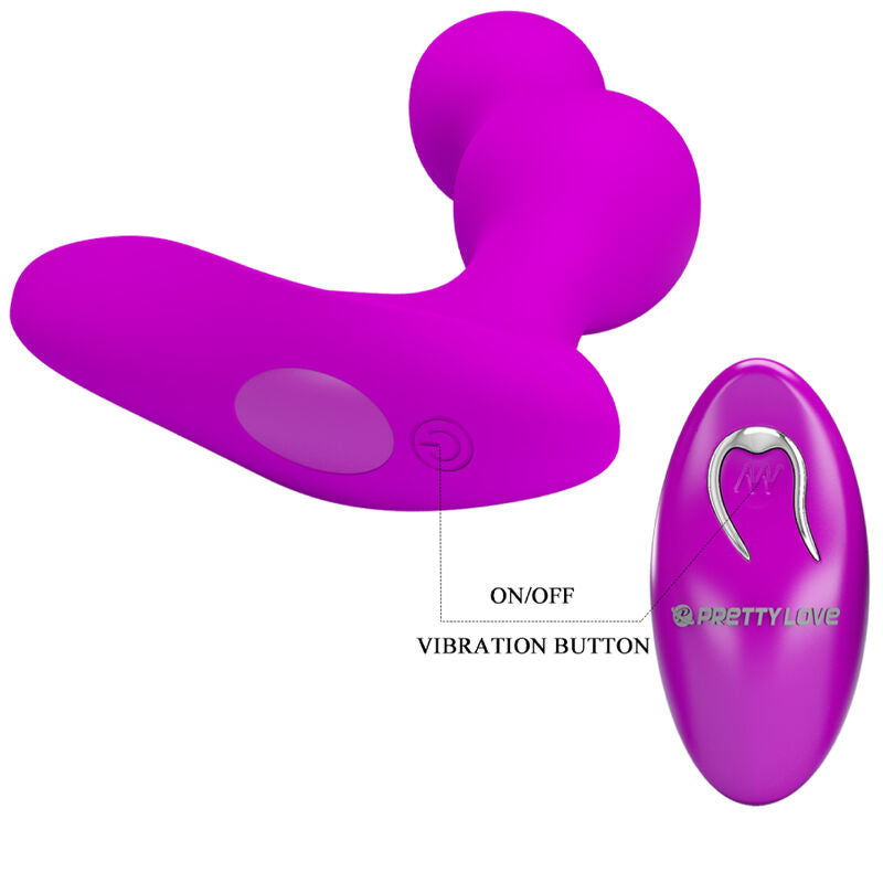 PRETTY LOVE - MASSAGGIATORE VIBRATORE ANALE TERRANCE CON TELECOMANDO - PRETTY LOVE | Lingerie Harness Boutique