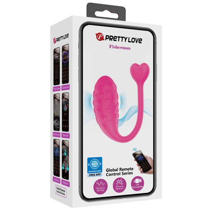 PRETTY LOVE - PINK FISHER APP CONTROLLED VIBRATING EGG