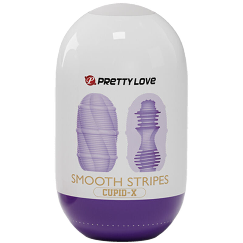 PRETTY LOVE - UOVO MASTURBATORE CUPIDO A STRISCE LISCE - PRETTY LOVE MALE | Lingerie Harness Boutique