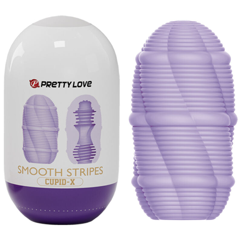 PRETTY LOVE - UOVO MASTURBATORE CUPIDO A STRISCE LISCE - PRETTY LOVE MALE | Lingerie Harness Boutique