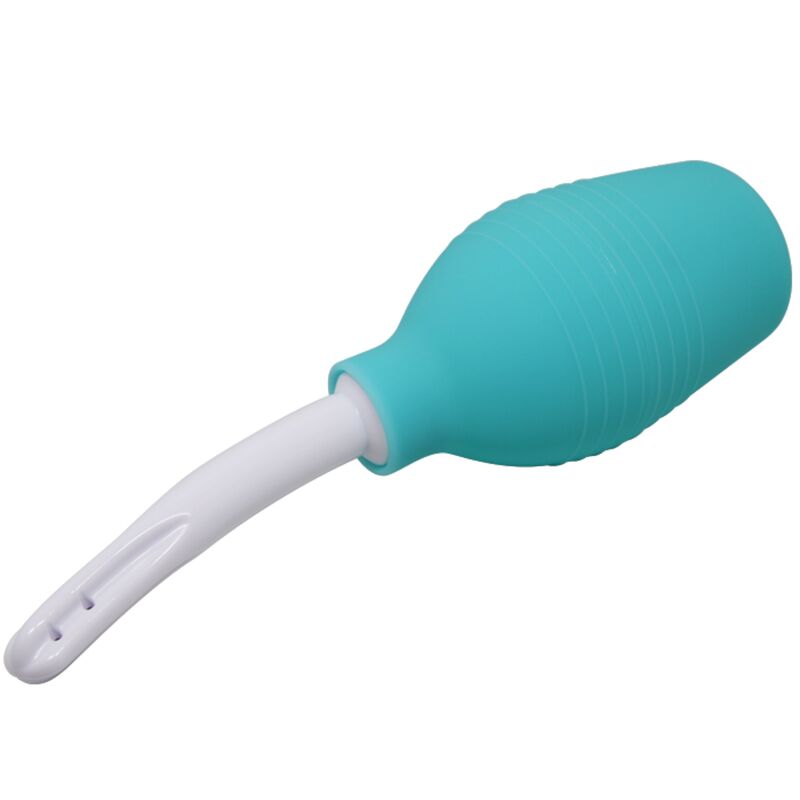 MR PLAY - DOCCIA ANALE IN GOMMA BLU PERA - MR PLAY | Lingerie Harness Boutique