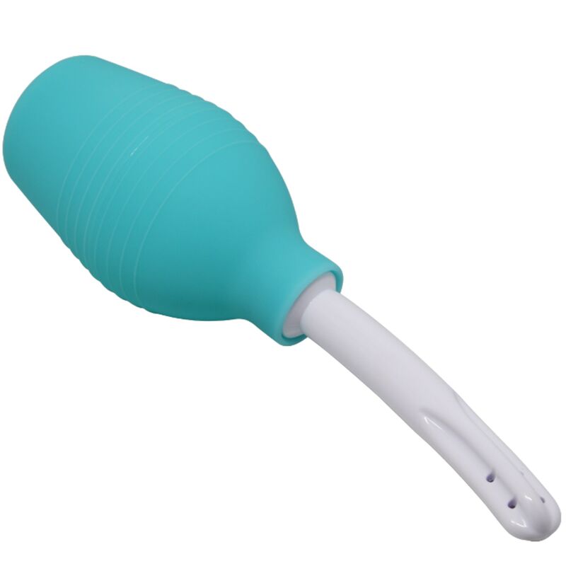 MR PLAY - DOCCIA ANALE IN GOMMA BLU PERA - MR PLAY | Lingerie Harness Boutique