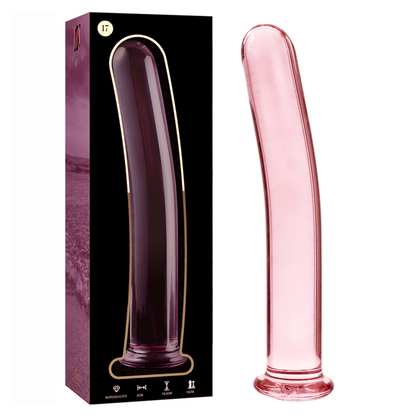 NEBULA SERIES BY IBIZA - MODELLO 17 DILDO IN VETRO BOROSILICATO TRASPARENTE 18.5 CM -O- 3 CM - NEBULA SERIES BY IBIZA | Lingerie Harness Boutique