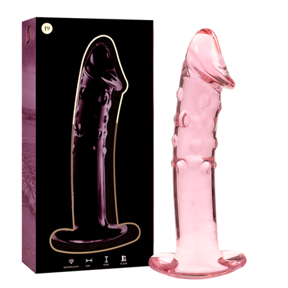 NEBULA SERIES BY IBIZA - MODELLO 19 DILDO IN VETRO BOROSILICATO TRASPARENTE 18.5 CM -O- 4 CM - NEBULA SERIES BY IBIZA | Lingerie Harness Boutique