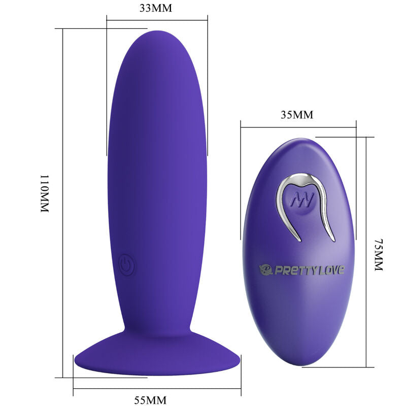 PRETTY LOVE - YOUTH PLUG VIBRATORE ANALE TELECOMANDO VIOLETTO - PRETTY LOVE YOUTH | Lingerie Harness Boutique
