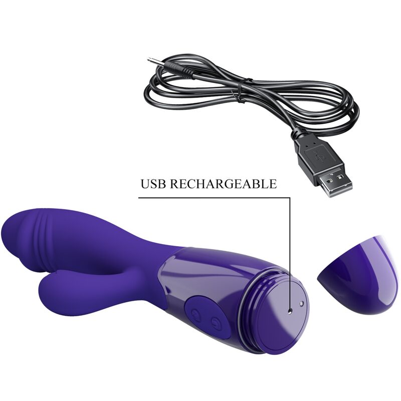 PRETTY LOVE - SNAPPY YOUTH VIBRATOR &amp; G-SPOT STIMULATOR VIOLET