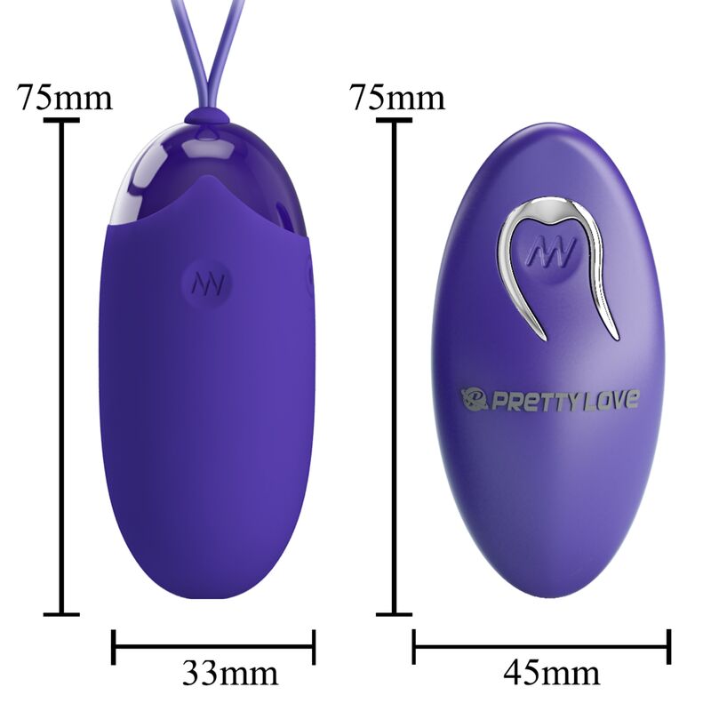 PRETTY LOVE - BERGER YOUTH REMOTE CONTROL VIBRATING EGG PURPLE