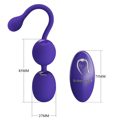 PRETTY LOVE - WILLIE YOUTH REMOTE CONTROL BALLS AND VIBRATION PURPLE