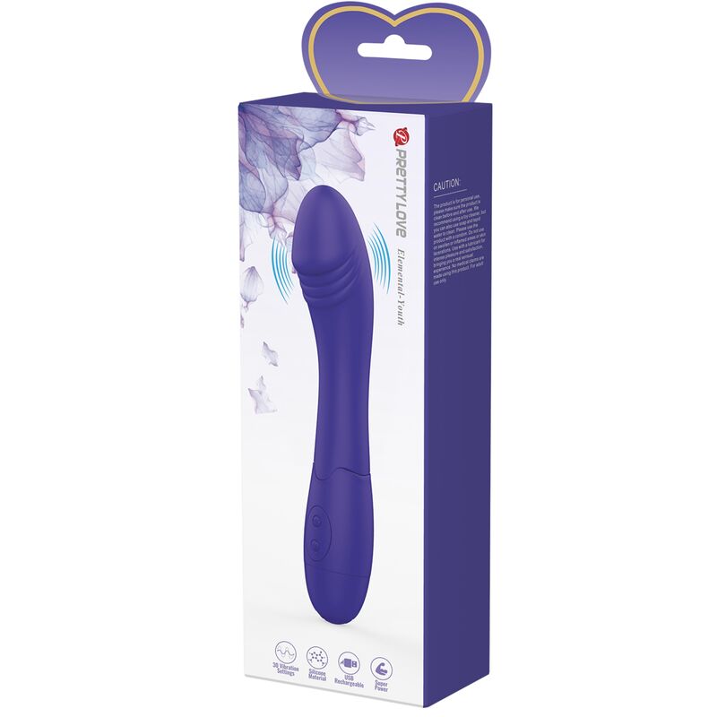 PRETTY LOVE - ELEMENTAL YOUTH VIOLET VIBRATORE DILDO - PRETTY LOVE YOUTH | Lingerie Harness Boutique
