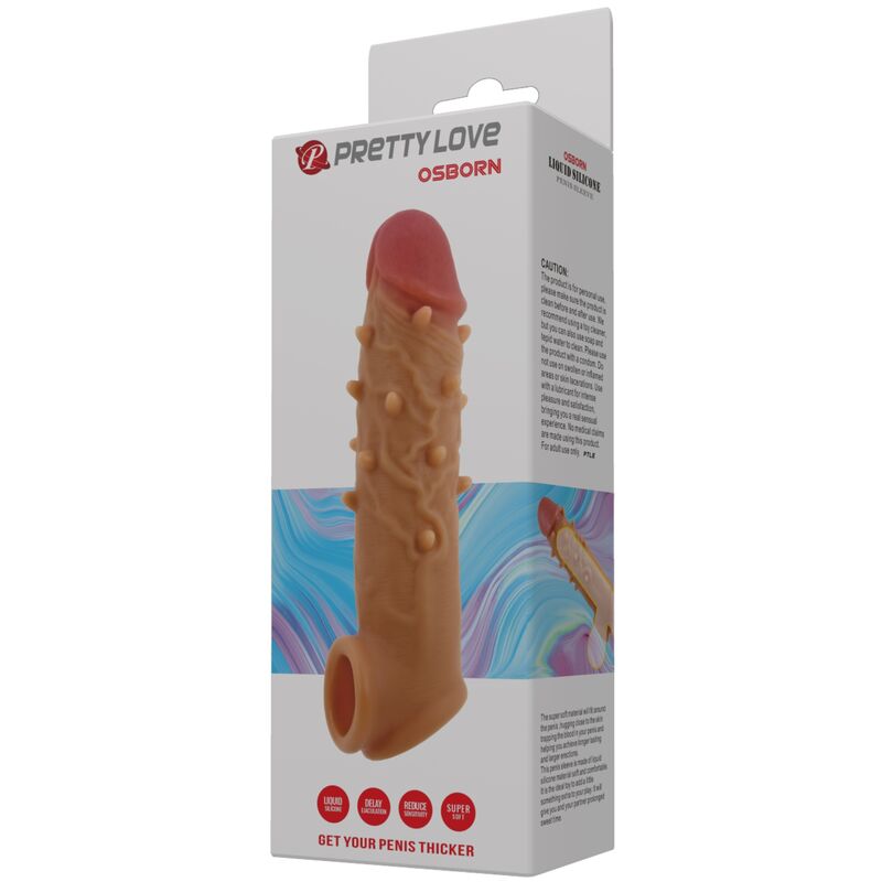 PRETTY LOVE - COPERTURA PENSA ESTENSIONE STIMOLANTE OSBORN - PRETTY LOVE MALE | Lingerie Harness Boutique