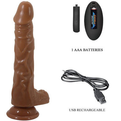 BAILE - BODACH REALISTIC VIBRATOR WITH SUCTION CUP AND REMOTE CONTROL