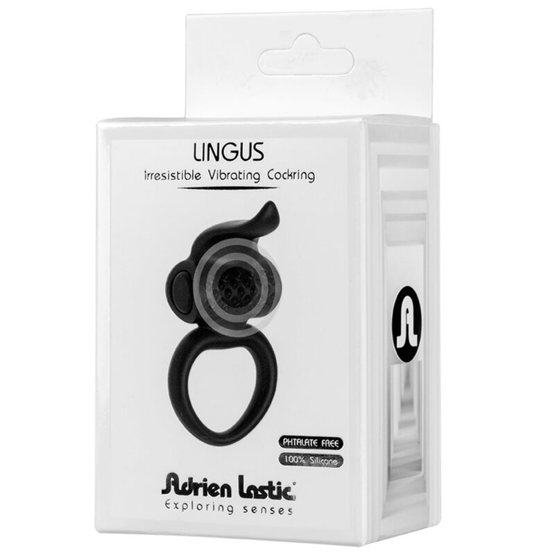 ADRIEN LASTIC - ANELLO VIBRATORE LINGUS NERO - ADRIEN LASTIC | Lingerie Harness Boutique