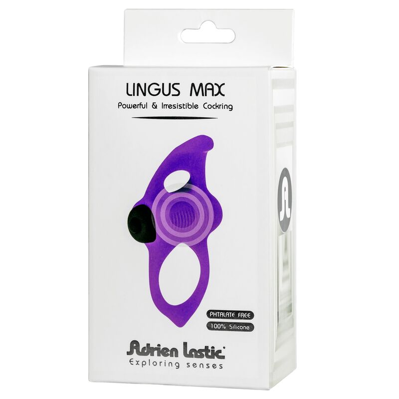 ADRIEN LASTIC - ANELLO VIBRATORE LINGUS MAX VIOLA - ADRIEN LASTIC | Lingerie Harness Boutique