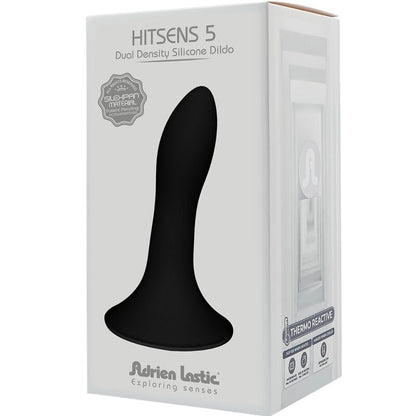 ADRIEN LASTIC - HITSENS 5 BLACK SILICONE DILDO