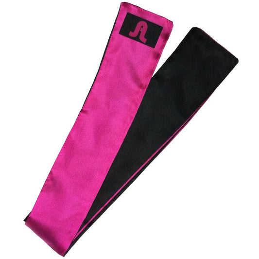 ADRIEN LASTIC - REVERSIBLE SATIN BANDAGE PINK/BLACK