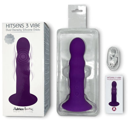 ADRIEN LASTIC - HITSENS VIBE 3 PURPLE SILICONE DILDO