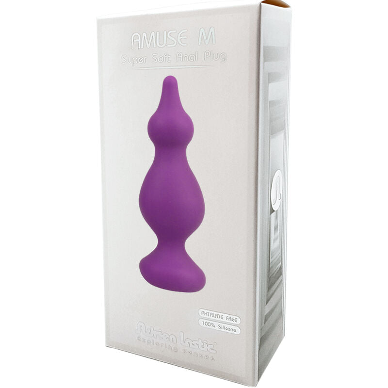 ADRIEN LASTIC - AMUSE PURPLE SILICONE BUTT PLUG SIZE M