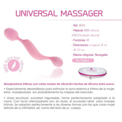 FEMINTIMATE - VIBRATORE IN SILICONE MASSAGGIATORE UNIVERSALE ROSA - FEMINTIMATE | Lingerie Harness Boutique