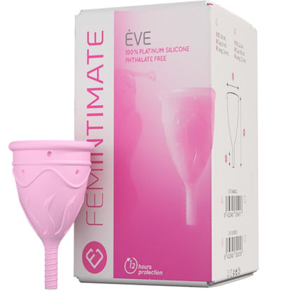 FEMINTIMATE - EVE SILICONE MENSTRUAL CUPS - SIZE S