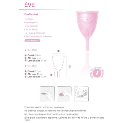 FEMINTIMATE - EVE SILICONE MENSTRUAL CUPS - SIZE L