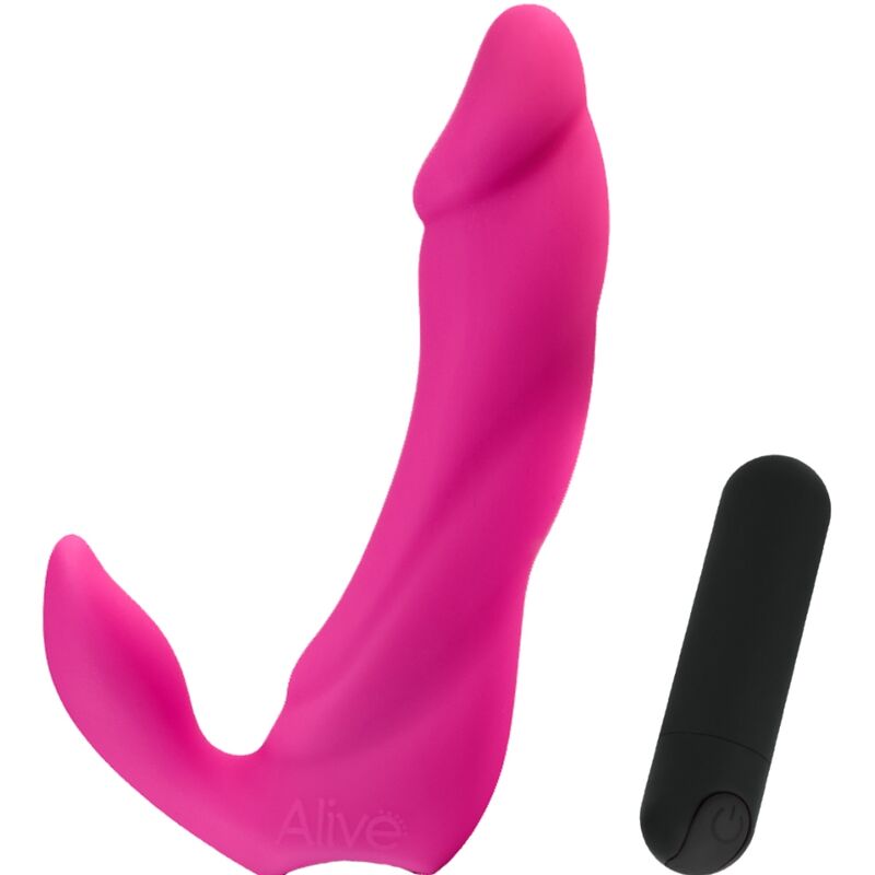 ALIVE - DILDO VIBRATORE BIFUN PRO ROSA 14,9 CM - ALIVE | Lingerie Harness Boutique