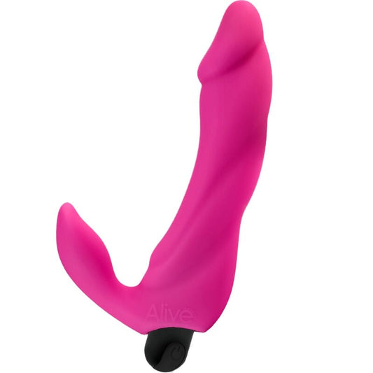 ALIVE - DILDO VIBRATORE BIFUN PRO ROSA 14,9 CM - ALIVE | Lingerie Harness Boutique