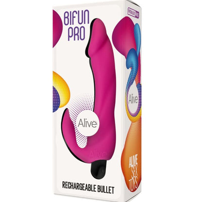 ALIVE - DILDO VIBRATORE BIFUN PRO ROSA 14,9 CM - ALIVE | Lingerie Harness Boutique