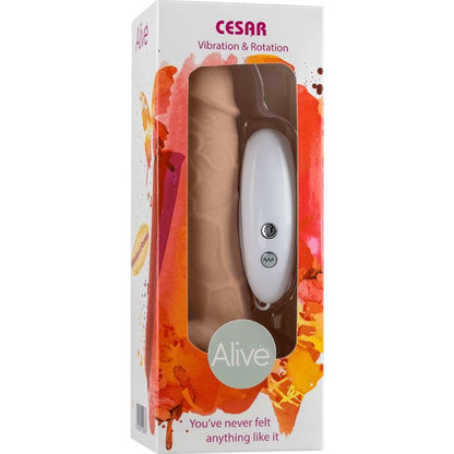 ALIVE - CESAR 17.5 CM REALISTIC PENIS VIBRATOR AND ROTATOR