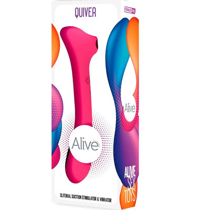 ALIVE - QUIVER SUCKER AND VIBRATOR FUCHSIA