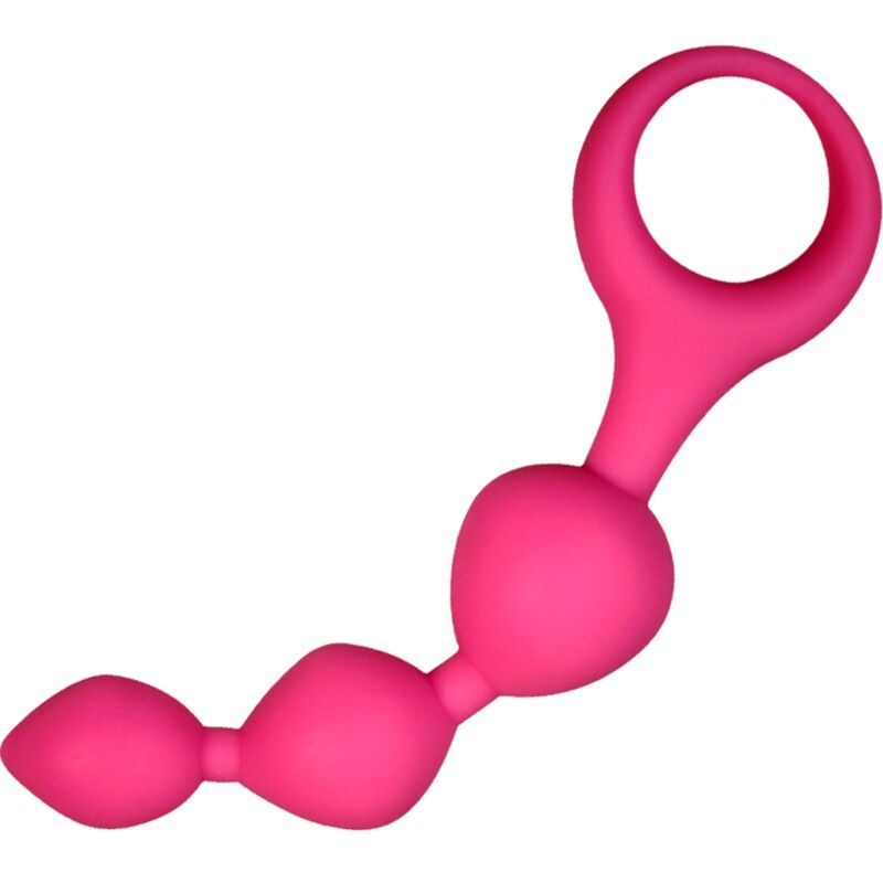 ALIVE - TRIBALL PINK SILICONE ANAL BALLS 15CM