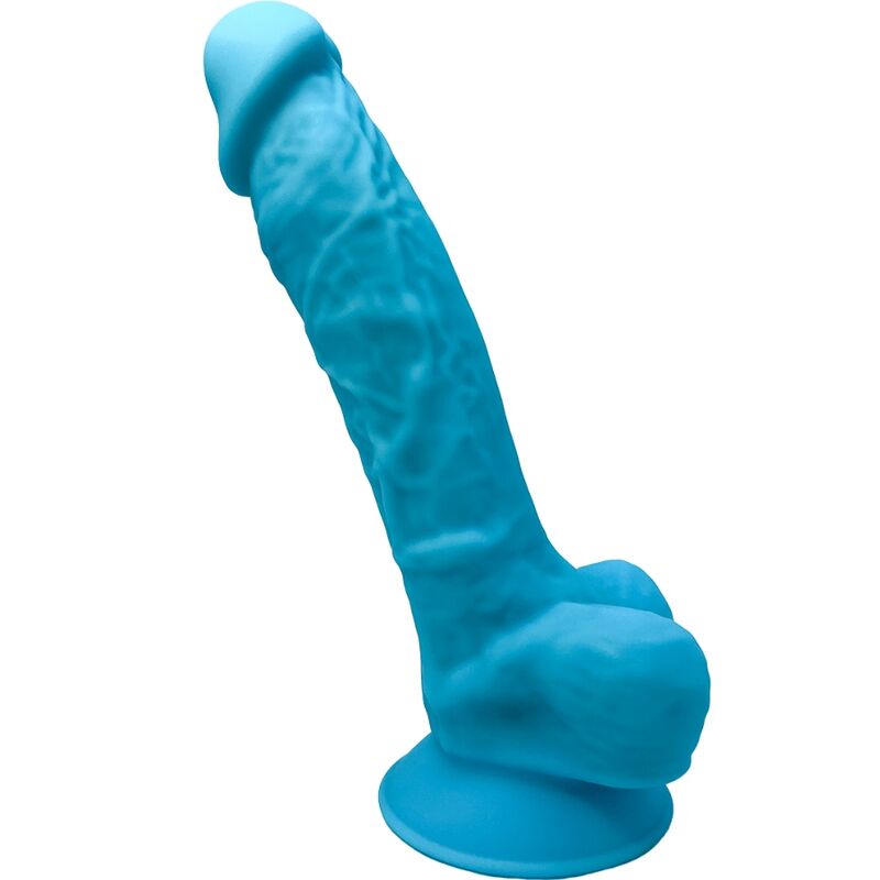 SILEXD - MODELLO 1 PENE REALISTICO PREMIUM SILEXPAN SILICONE BLU 17.5 CM