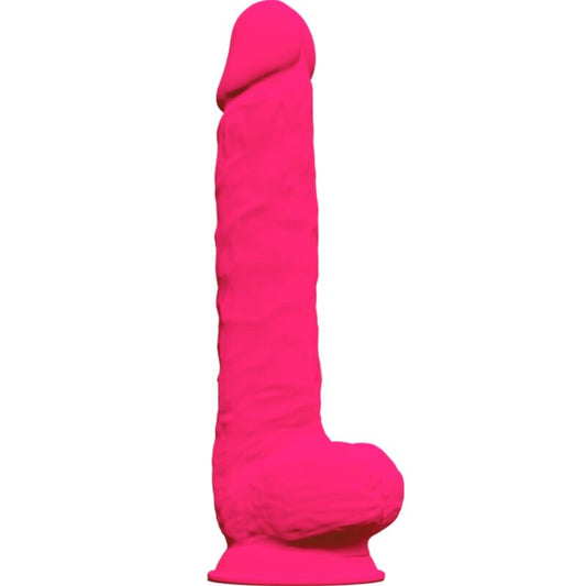 SILEXD - MODELLO 1 PENE REALISTICO PREMIUM SILEXPAN SILICONE FUCSIA 38 CM