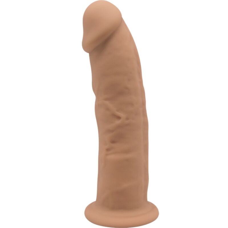 SILEXD - MODELLO 2 PENE REALISTICO PREMIUM SILEXPAN SILICONE CARAMEL 15.4 CM