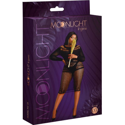 MOONLIGHT - ABITO MODELLO 3 NERO TAGLIA PLUS - MOONLIGHT | Lingerie Harness Boutique