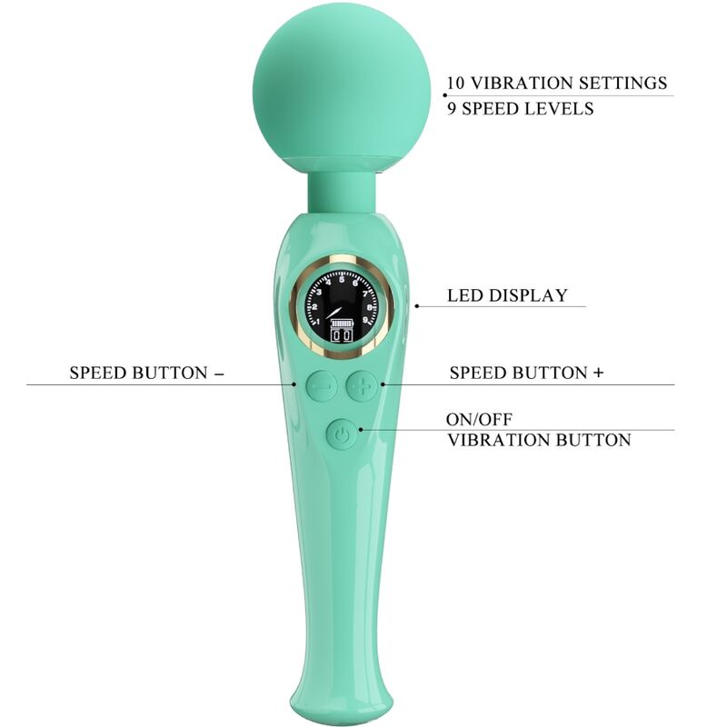 PRETTY LOVE - VIBRATORE A BACCHETTA VERDE SKYLER - PRETTY LOVE LED | Lingerie Harness Boutique