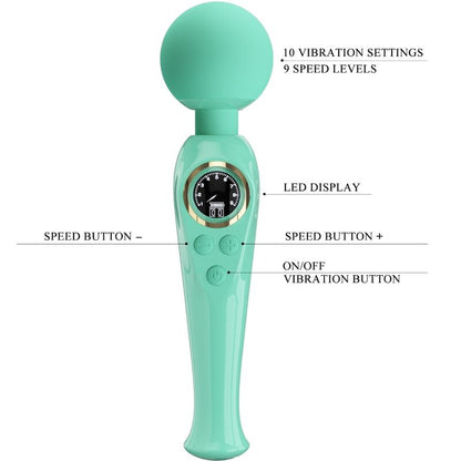 PRETTY LOVE - VIBRATORE A BACCHETTA VERDE SKYLER - PRETTY LOVE LED | Lingerie Harness Boutique