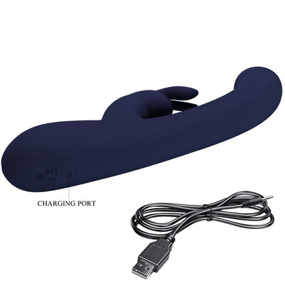 PRETTY LOVE - VIBRATORE LAMAR RABBIT E PUNTO G BLU - PRETTY LOVE LED | Lingerie Harness Boutique