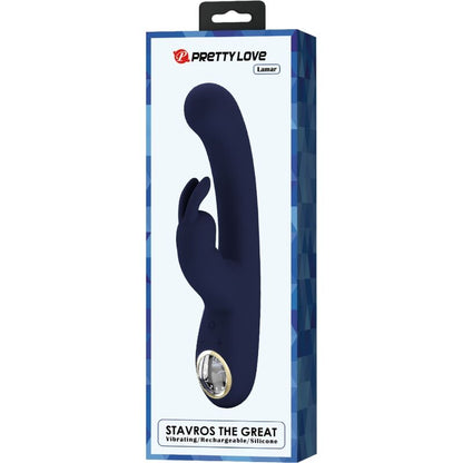 PRETTY LOVE - LAMAR RABBIT AND G-SPOT VIBRATOR BLUE