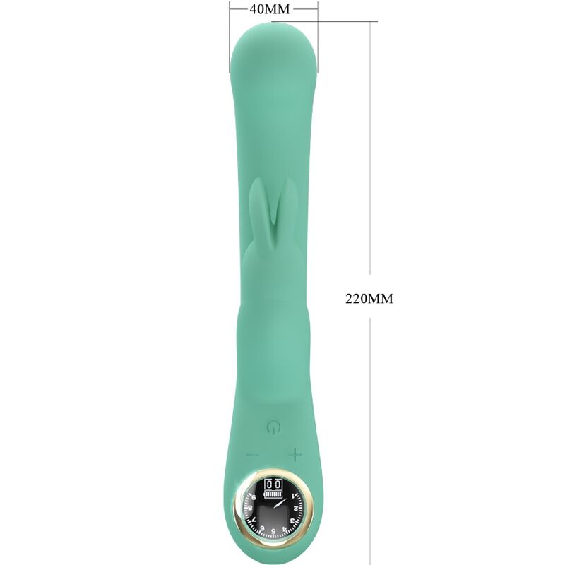 PRETTY LOVE - LAMAR RABBIT AND G-SPOT VIBRATOR GREEN