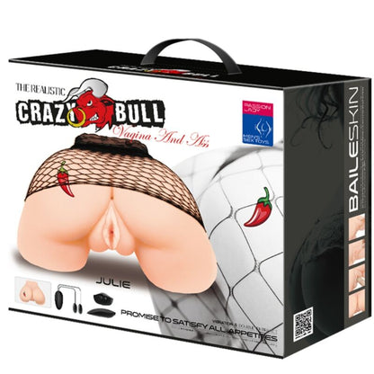 CRAZY BULL - VAGINA E ANO CON RETE REALISTICA CON VIBRAZIONE - CRAZY BULL | Lingerie Harness Boutique
