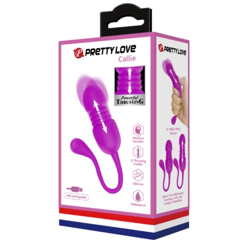 PRETTY LOVE - CALLIE PURPLE RECHARGEABLE VIBRATING EGG