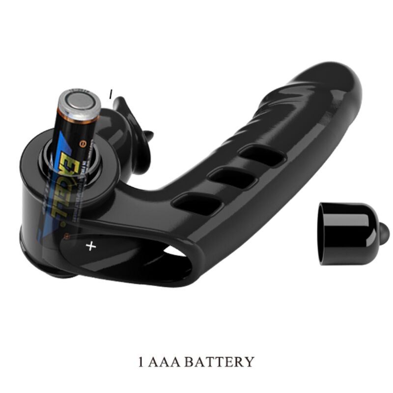 PRETTY LOVE - COPERTURA PER DITA VIBRATORE CORBIN NERA - PRETTY LOVE MALE | Lingerie Harness Boutique