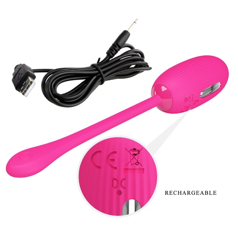 PRETTY LOVE - DOREEN UOVO VIBRANTE RICARICABILE MAGENTA TELECOMANDO - PRETTY LOVE SMART | Lingerie Harness Boutique